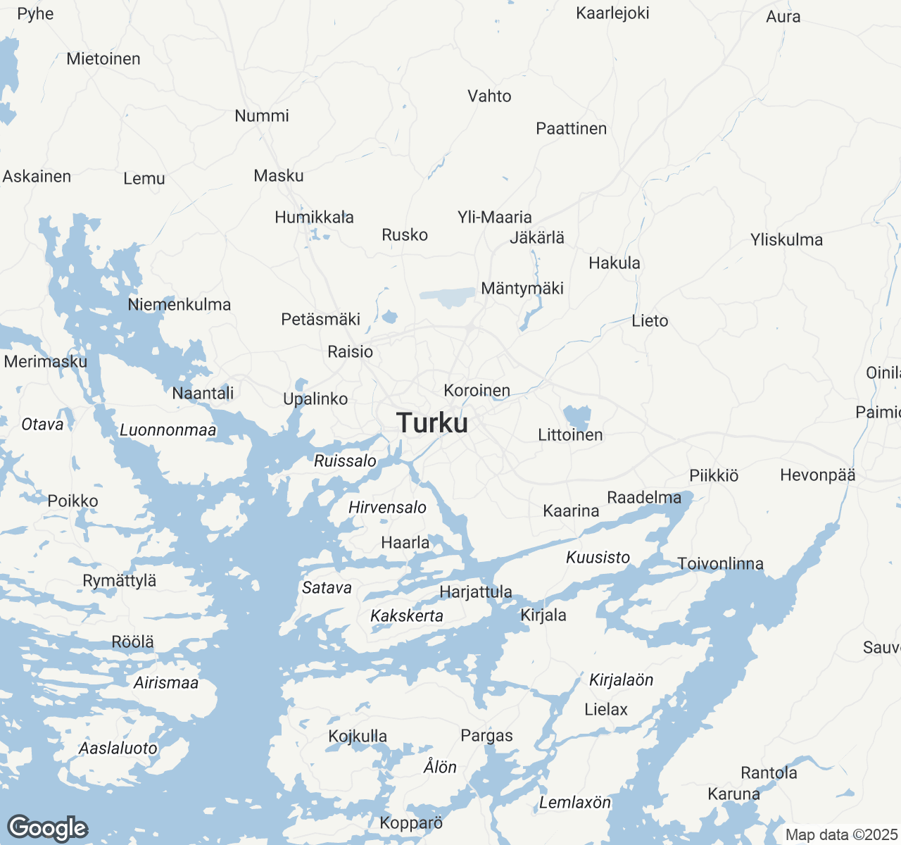 Map of Turku