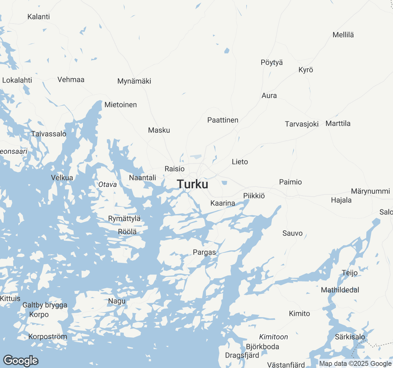 Map of Turku